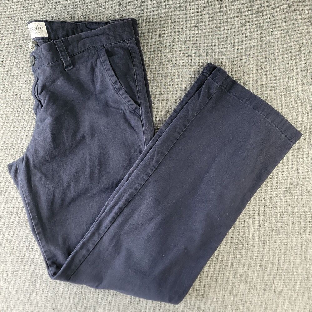 Aeropostale Womens Juniors Size 13/14 Blue Straight Leg Chino Pants